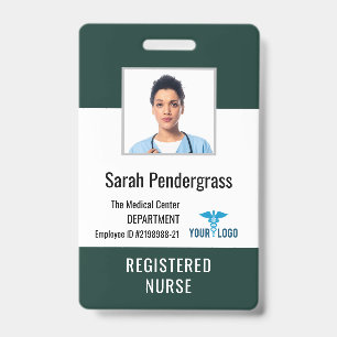 Healthcare Medical Center Staff Photo ID Badge
