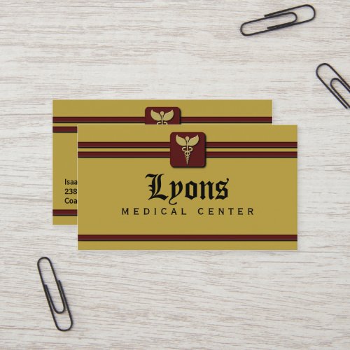 Healthcare Medical Doctor Business Cards