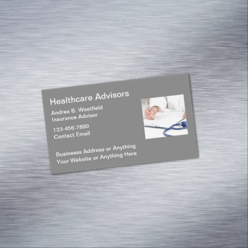Healthcare Medicare Advisor Business Card Magnets