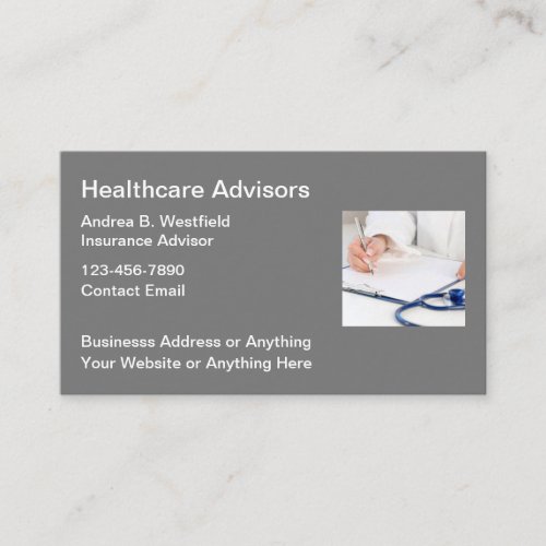 Healthcare Medicare Advisor Business Cards