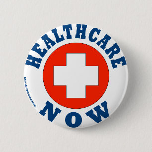 Healthcare Now! Pinback Button