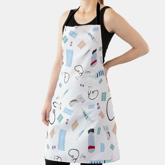 Healthcare Physician Medical Supplies Pattern Apron (Insitu)