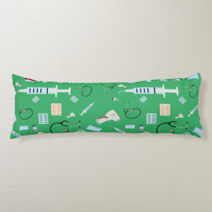 Healthcare Physician Medical Supplies Pattern Body Pillow
