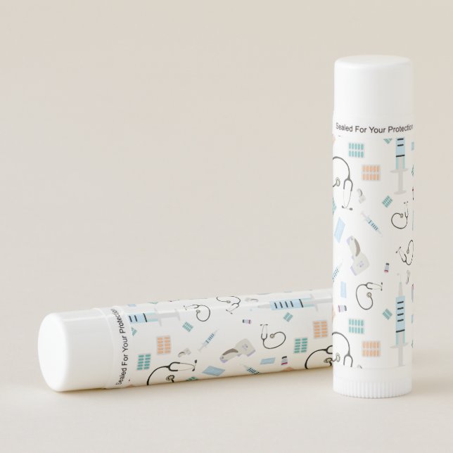 Healthcare Physician Medical Supplies Pattern Lip Balm (Front)