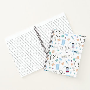 Healthcare Physician Medical Supplies Pattern Notebook