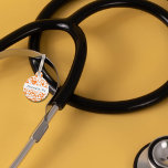 Healthcare Symbols ID Tag<br><div class="desc">This personalized stethoscope ID tag features a range of medical symbols such as the caduceus, heart rhythm, ECG wave, syringe, and more. These symbols not only pay homage to various aspects of healthcare but also serve as a reminder of your commitment to patient care and well-being.</div>