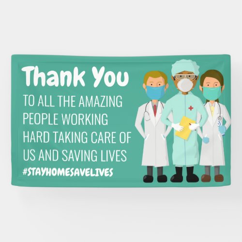 Healthcare Thank You Message Banner