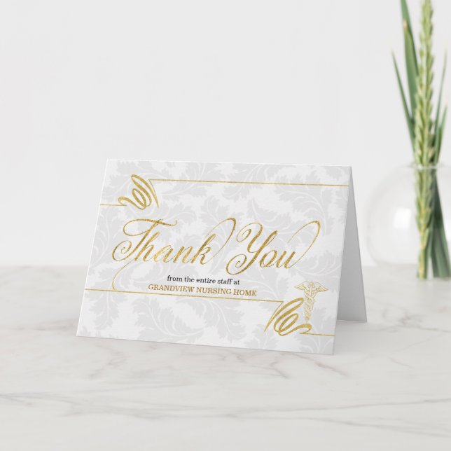 Healthcare Themed Business Thank You Holiday Card (Front)