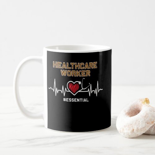 Healthcare Worker Essential Stethoscope Heartbeat Coffee Mug