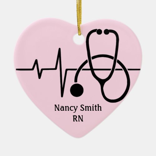 Healthcare Worker Heart Shape Ornament