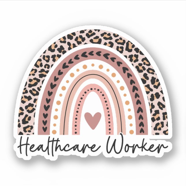 Healthcare Worker, Nurse, Doctor, Health Care Sticker (Front)