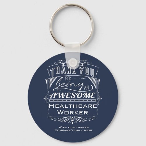 Healthcare Worker Thank You Appreciation Keychain