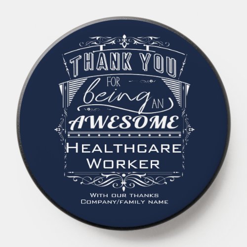 Healthcare Worker Thank You Appreciation Keychain PopSocket
