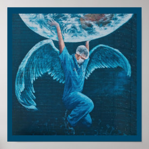 Healthcare Workers holding it all up Poster