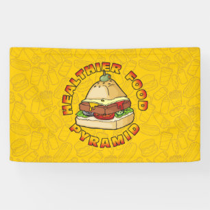 Healthier Food Pyramid Banner