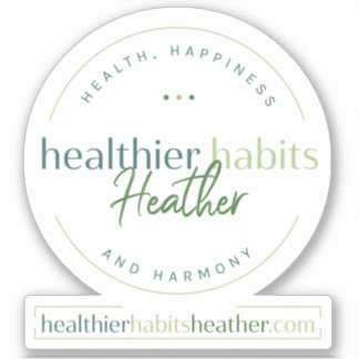Healthier Habits Heather Community Logo  Sticker