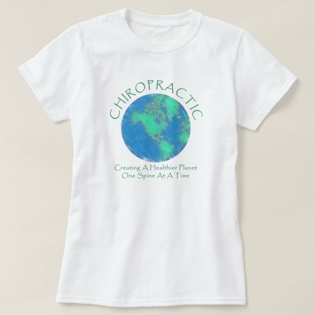 Healthier Planet Chiro T-Shirt (Design Front)