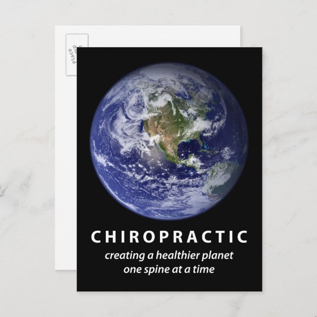 Healthier Planet Chiropractic Postcard (Front/Back)