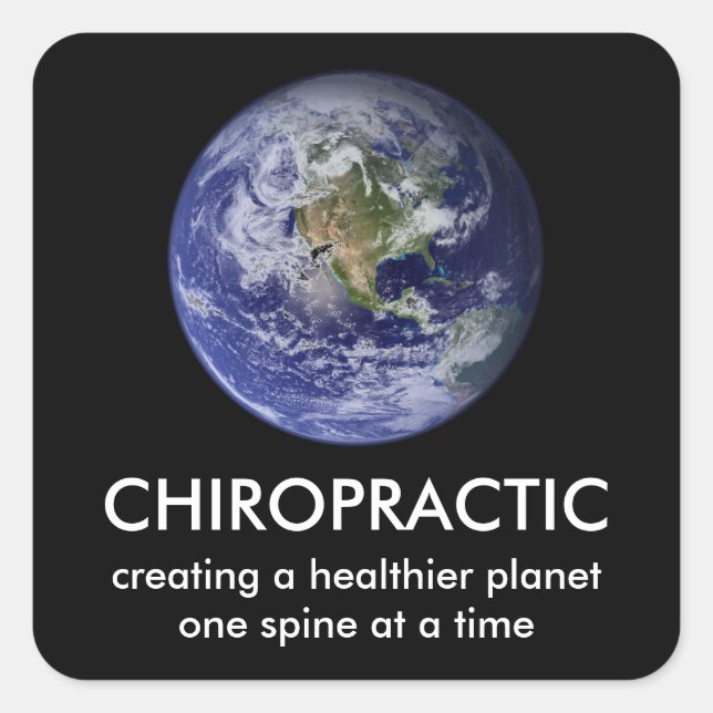 Healthier Planet Chiropractic Stickers (Front)