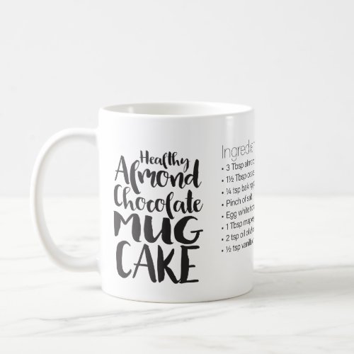 Healthy Almond Chocolate Mug Cake Recipereg mug