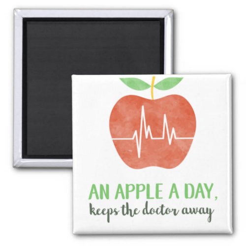 Healthy _ An apple a day keeps the doctor awaypn Magnet