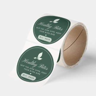 Healthy Bites Skip The Junk Hype Wellness Round St Classic Round Sticker