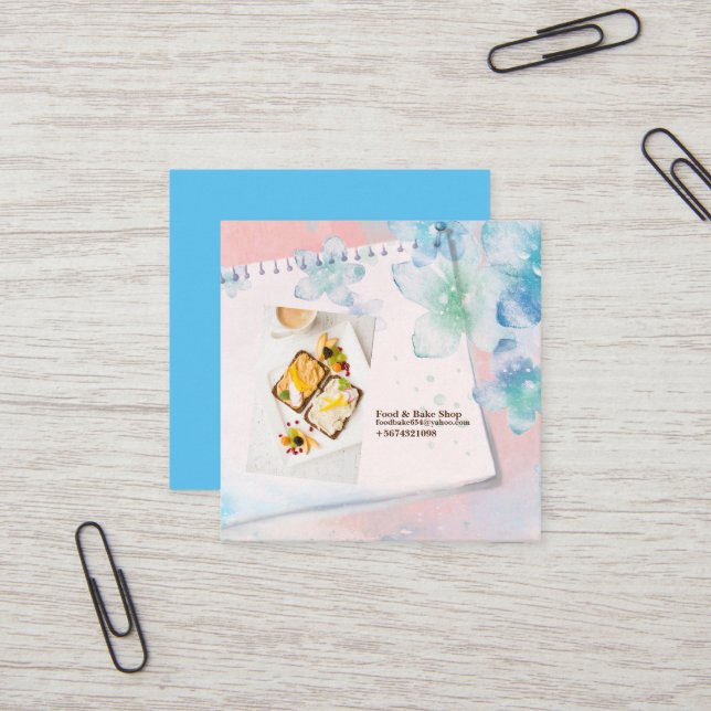 Healthy Bread Breakfast Food, Baker Business Card (Front/Back In Situ)