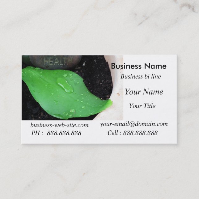 Healthy Business Card (Front)