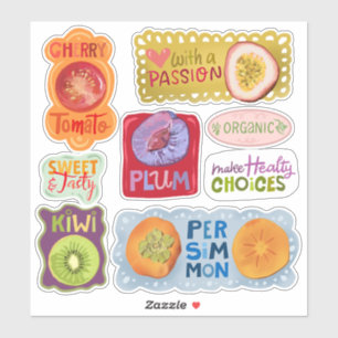 Healthy choice organic fruit sticker