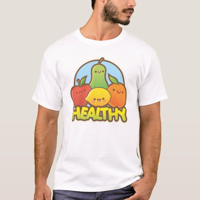 Healthy Cute Fruit T-Shirt (Front)