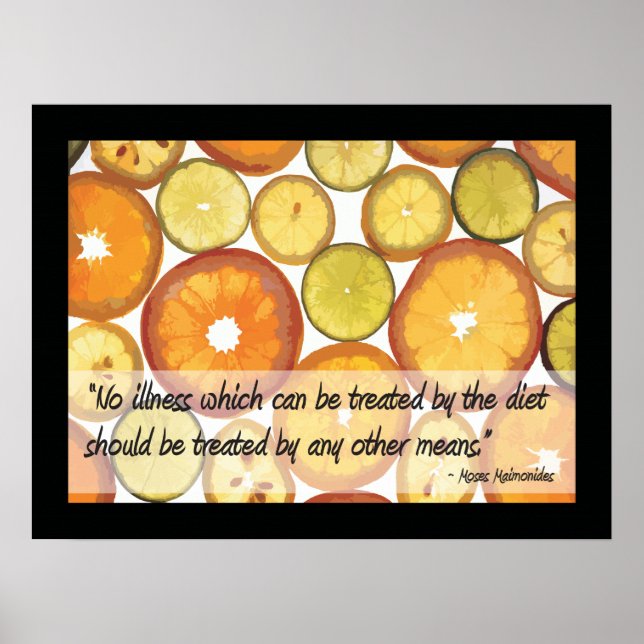 Healthy Diet to Treat Disease Poster (Front)