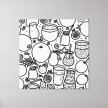Healthy Drinks Print Novelty: Wall Art