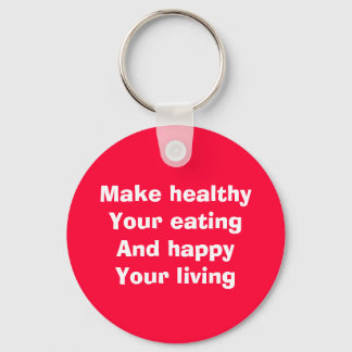 healthy eating keychain