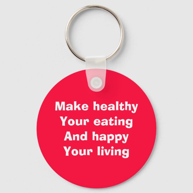 healthy eating keychain (Front)