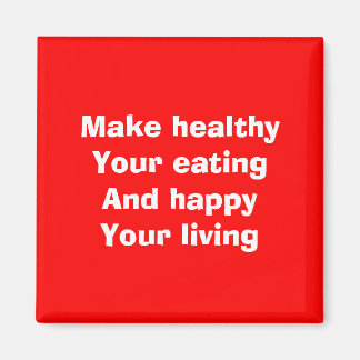Healthy eating magnet