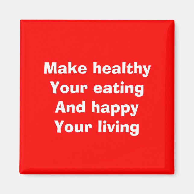 Healthy eating magnet (Front)