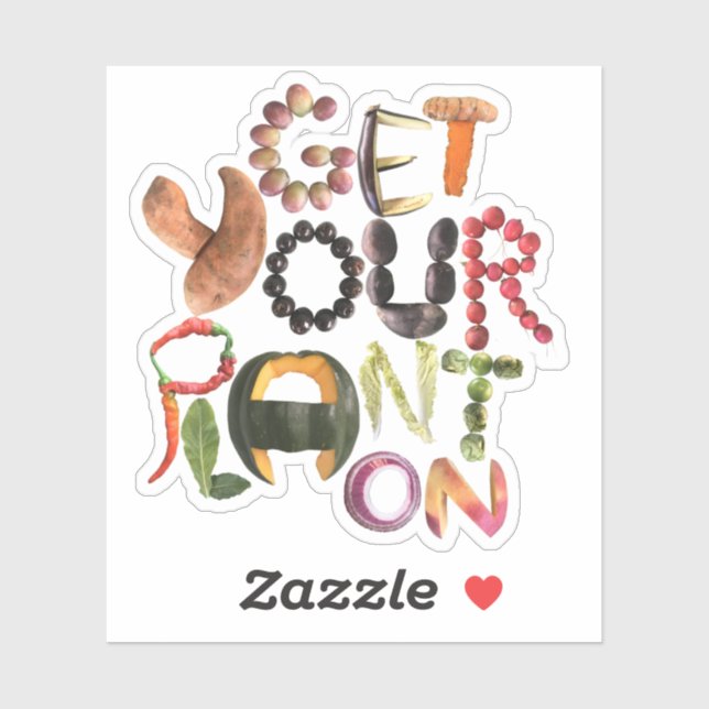 Healthy Eating Quote - Whole foods Nutrition Sticker (Sheet)