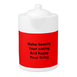 Healthy eating teapot