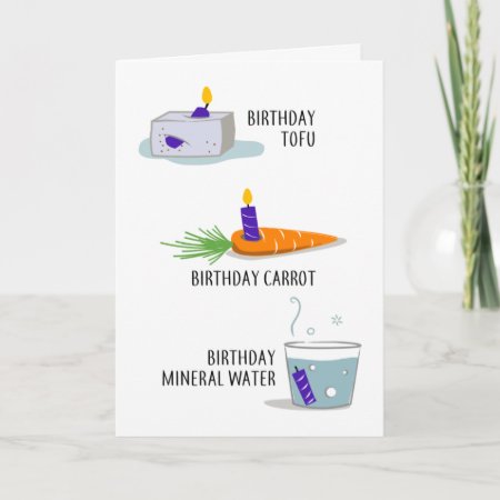 Healthy Food Birthday Card