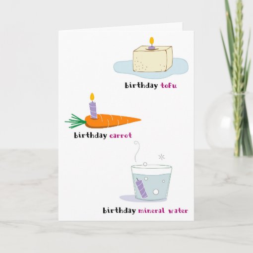 Healthy Food Birthday Card Zazzle