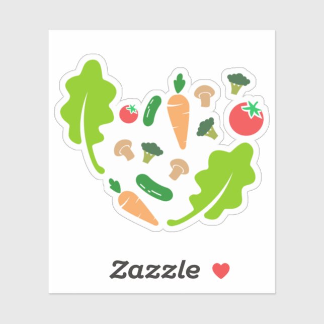 Healthy Food, Fruits Vegetables for Nutrition Sticker (Sheet)