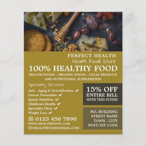 Healthy Food Health Food Store Advertising Flyer
