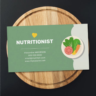 Healthy Food - Nutritionist Business Card