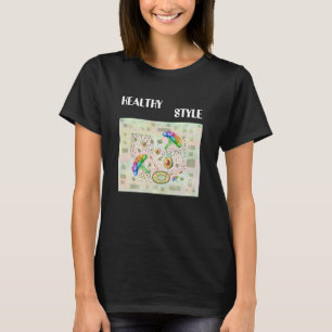 Healthy food t-shirt with funny inscription