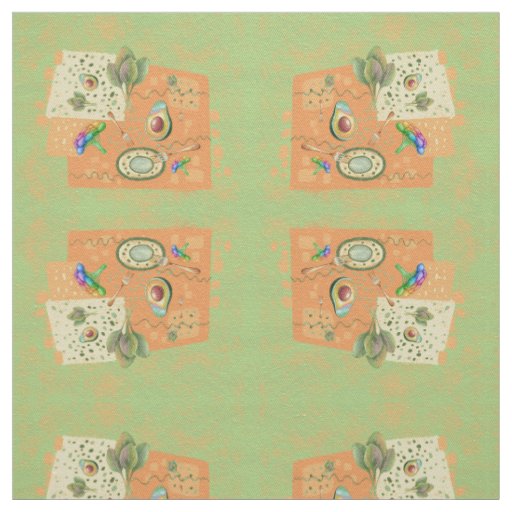Healthy food vagetable art  fabric