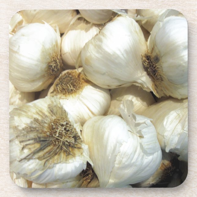 Healthy Garlic Drink Coaster (Front)