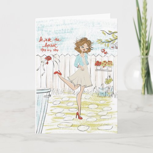 Healthy Greetings Card Kick the Habit