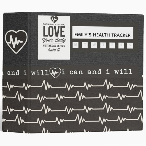 Healthy Heart Fitness Tracker Binder