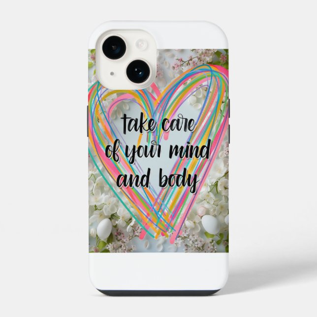 Healthy heart  iphone case (Back)