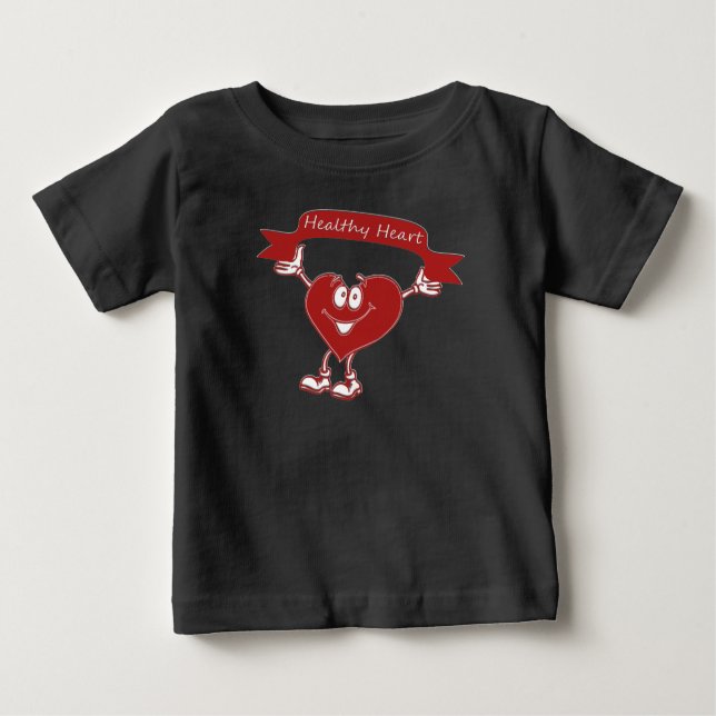 Healthy Heart man  awareness symbol cardiology Baby T-Shirt (Front)